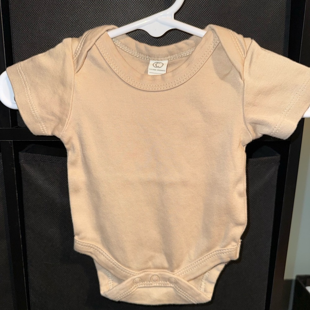 Colored Organics Cream Kids One Piece